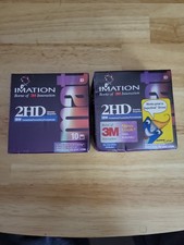 Lot Of 2 - Imation 3.5" Floppy Disks Diskettes 10 Pack IBM Formatted 1.44MB 2HD