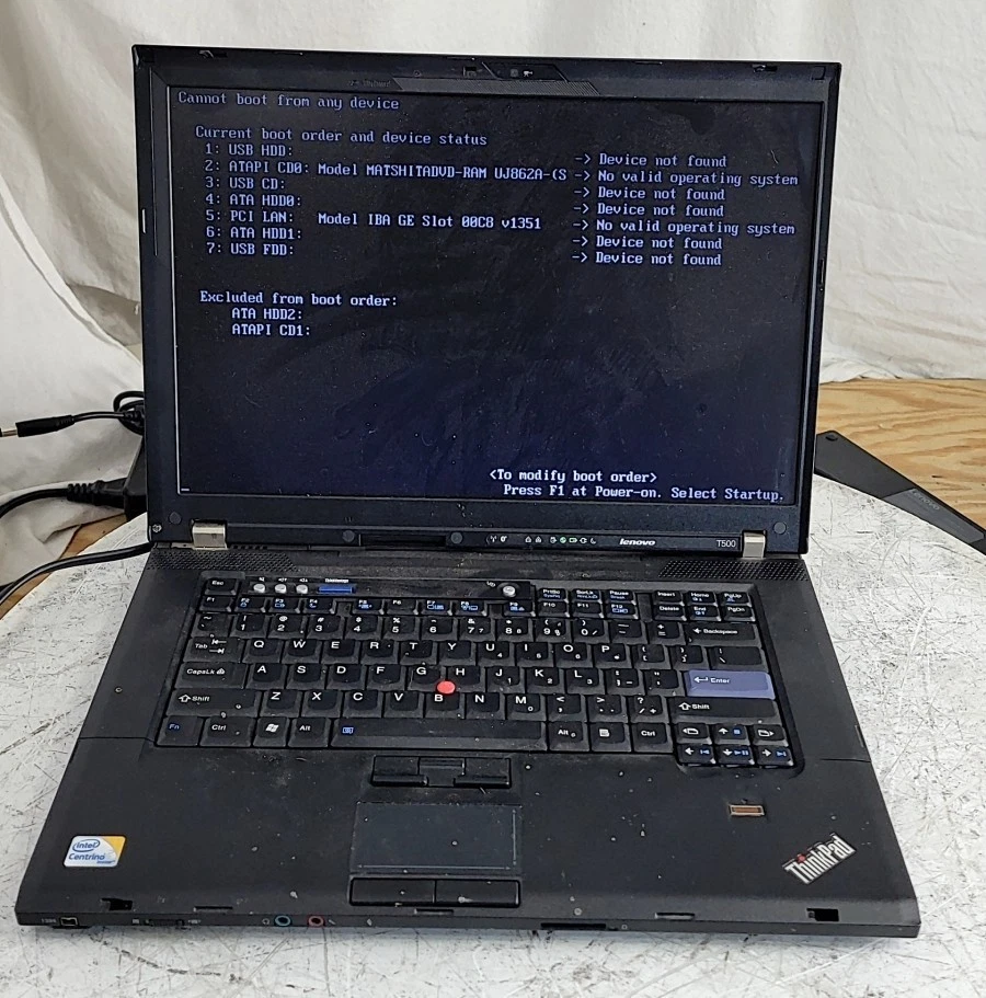 Lenovo ThinkPad T500 Intel Core 2 Duo PC Laptops & Netbooks for