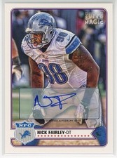 2012 Topps Magic #159 Nick Fairley Autographs Detroit Lions