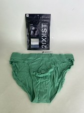 2xist Luxe Modal Low Rise Brief Underwear Winter Green Mens Size Medium