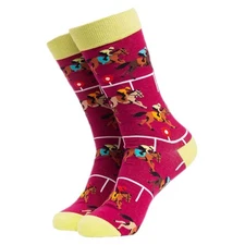 Sports Themed Novelty Socks | Soctopus | Soccer Print Cotton Crew Gift Socks
