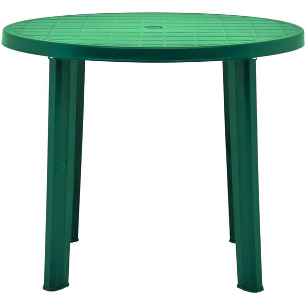 Mesa de Jardín Redonda 90cm de resina Auxiliar Exterior desmontable portátil,