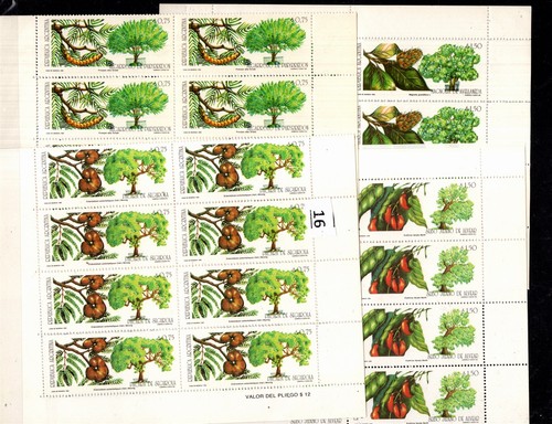 OZ 16X ARGENTINA 1993 - MNH - NATURE - PLANTS - FOLDED SHEETS
