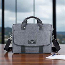 Stylish Laptop Messenger Bag for 10-12 inch Devices - Gray