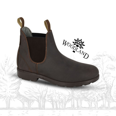 Herren Woodland Chelsea Händler Stiefel Knöchel Leder Wasserdicht Doppelzwickel Gepolstert