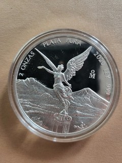 2 Unzen oz Silber Proof Libertad Siegesgöttin Mexiko 2020 gekapselt