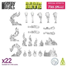 Fire Spells 1:48-1:35 - Resin, miniature, magical spell