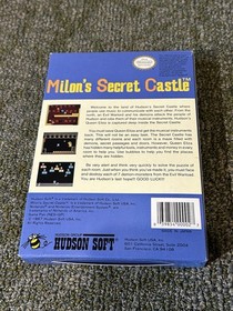 Milon's Secret Castle for NES Nintendo With Box And Manual