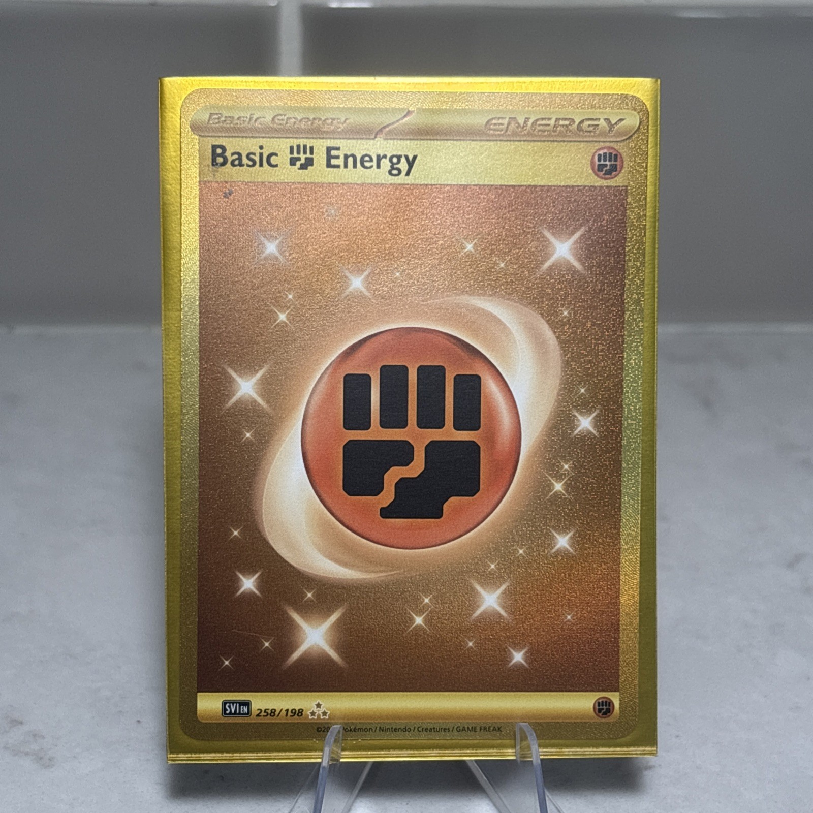 Pokemon TCG SV01: Scarlet & Violet Base Set #258/198 Basic Fighting Energy NM