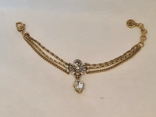 Alexander McQueen Spider Skull Bracelet Crystal drop
