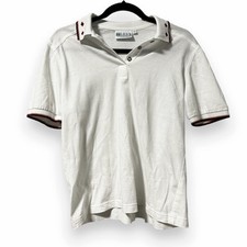 Vintage Lily's of Beverly Hills Tennis Shirt White Polo Womens Size Small Preppy