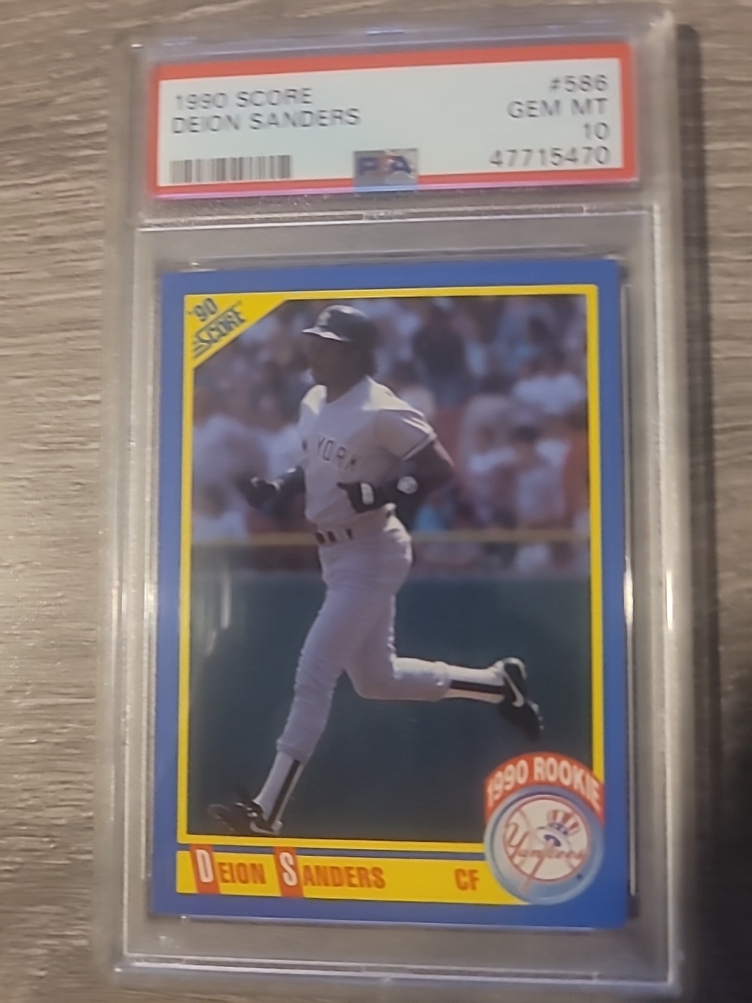 1990 Score - Deion Sanders #586 (RC) PSA 10
