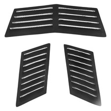Duraflex Trackstar 1 Style Fiberglass Hood Vents Unpainted
