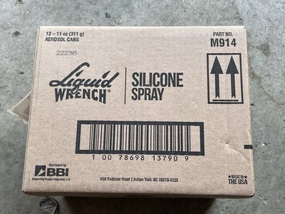 Brand New Case of 12 Cans Of Liquid Wrench Silicone Spray 11 oz
