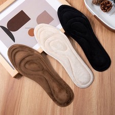Wool Insoles Thick Warm Winter Sweat Absorbing Cushion Soft Comfort Unisex Shoes