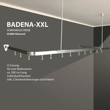 Duschvorhangstange Eckig L und U-förmig Weiß Chrom Schwarz Anthrazit inkl. Ringe