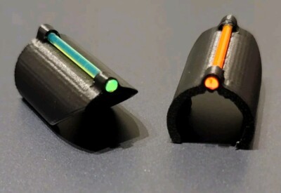 Fiber Optic Sight - 20ga Shotgun - Clip On - 2 Pack - Fox 2 Industries - USA!!!
