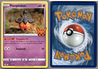 2021 Pokemon, Evolving Skies, #76/203 Pumpkaboo, Common