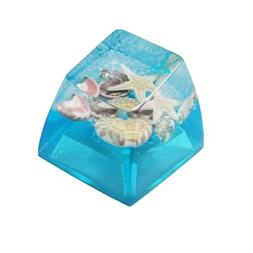 1Pcs Fashion Conch Starfish Keycap Creative Summer Ocean Key Caps DIY Keyboard - Photo 5/10