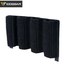 IDOGEAR Tactical 9mm Quadruple Mag Pouch Pistol Mag Carrier Airsoft Hook&Loop