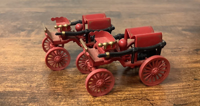 2 - 1906 Horse Drawn Pumper Fire Truck Miniature 1:64 Vintage Reader's Digest