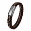 thumbnail 25 - Fashion Mens Stainless Steel Leather Bracelet Wristband Cuff Punk Bangle Jewelry