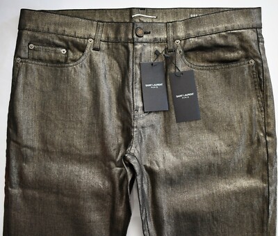 🆕️ SAINT LAURENT D02 M/SK-LW GOLD SKINNY Fit LOW WAIST 🆕️ SAINT LAURENT D02 M/SK-LW GOLD SKINNY Fit LOW WAIST