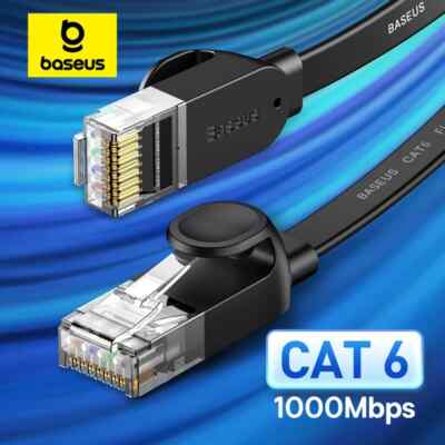 BASEUS FLACH LAN KABEL INTERNETKABEL NETZWERK ETHERNET PATCH RJ45 CAT 6 1000Mbp