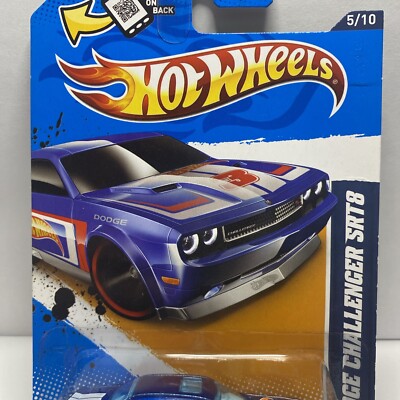 S HH x CHALLENGER RACING WIND CREW　BLUE Hot Wheels 2012 HW Racing '08 Dodge Challenger SRT8 (Blue w/ White