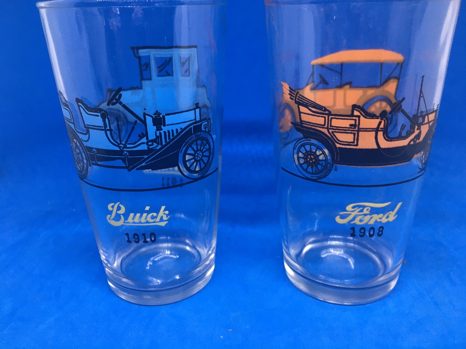 Vintage Drinking Glasses Antique Cars, set of 5 (five) eBay