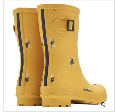 Joules New With Tags Bee Boots 'welly Bees' Will Fit A Size 6 to 7