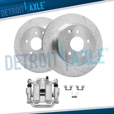 308mm Rear Drilled Brake Rotors Left Brake Caliper for G35 G37 M35 M45 350Z 370Z