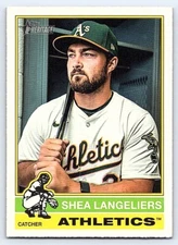 SHEA LANGELIERS  A"s   2025 TOPPS HERITAGE #401-500 HIGH # SP #446