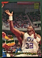 1993-94 Stadium Club Utah Jazz Basketball Card #186 Karl Malone HOF
