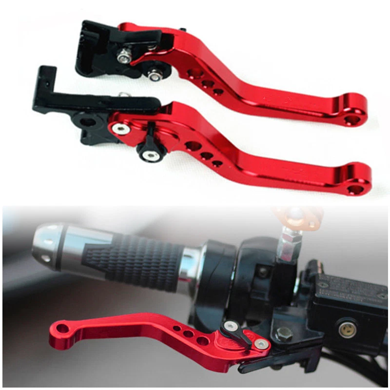 Рукоятка рычага тормозного сцепления Line GY6 2X темно-красная для мотоцикла с ЧПУ дисковая гидравлическая - Изображение 2 из 4