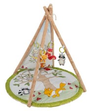 lupilu Baby Activity Tipi Spieldecke Wald Tiere Rassel Knisterfolie Quietsch