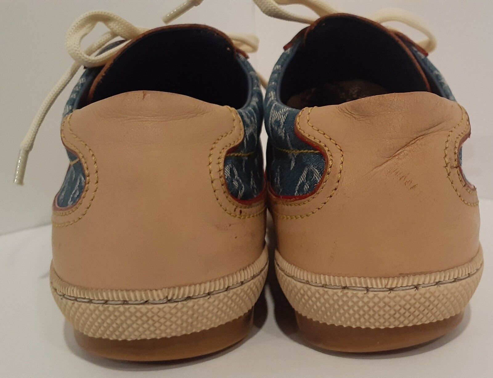 Louis Vuitton Monogram Blue Denim Shoes LV Sneakers, Size 37 | eBay