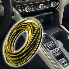 5m Yellow Car Interior Edge Gap Line Trim Molding Strip Decor Free Gift 5m Yellow Car Interior Edge Gap Line Trim Molding Strip Decor Free Gift