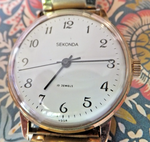 1970's Sekonda By Raketa Brass Cased Watch - Great Working Order - Near Perfect - Picture 2 of 7