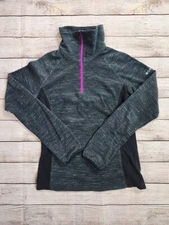 Columbia Artic Air Fleece Women's XS Quarter zip pull-over Heathered Polyester