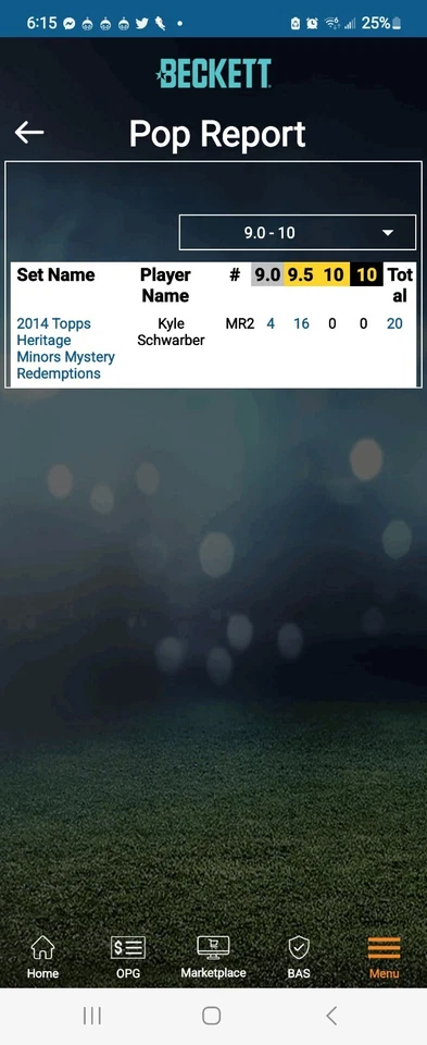 2014 Heritage Minors Mystery Redemptions #MR2 Kyle Schwarber RC BGS 9.5 POP 16 - Image 3 of 3