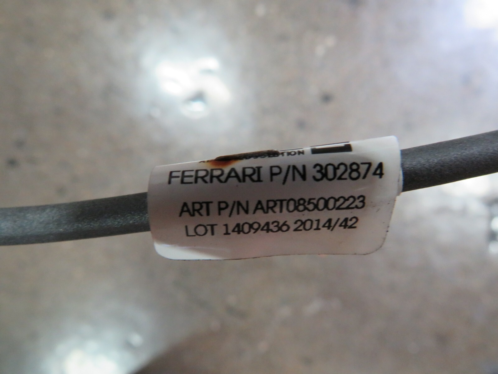 Ferrari California T, Front Camera Wire Harness, Used, P/N 302874