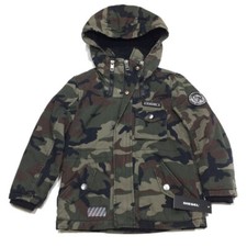 Diesel Boys' Camo Bubble Parka Jacket - size 5 / 6 - retail 200