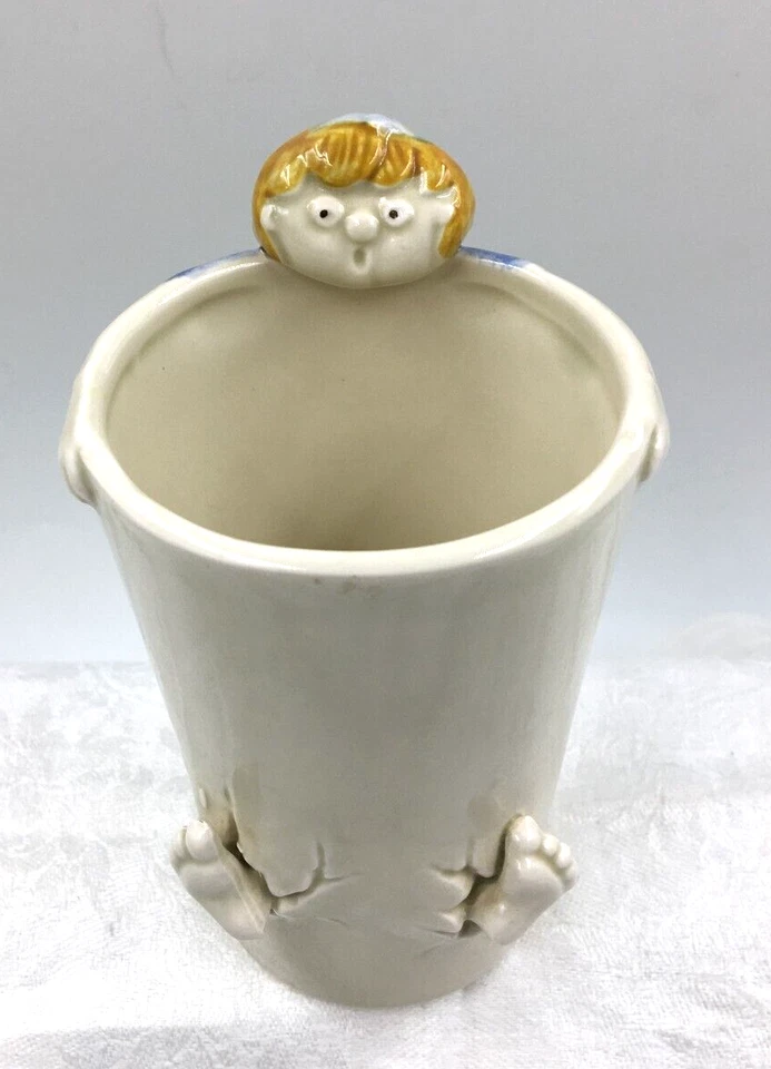 Vintage ~ Fitz and Floyd ~ Jill Tumbler/Toothbrush Holder ~ 1978 - Image 2 of 4