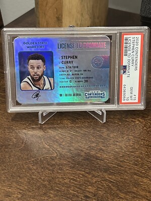 2020-21 Panini Contenders Stephen Curry License to Dominate Case