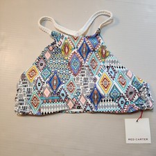 Red Carter multicolored halter top bikini Size Large