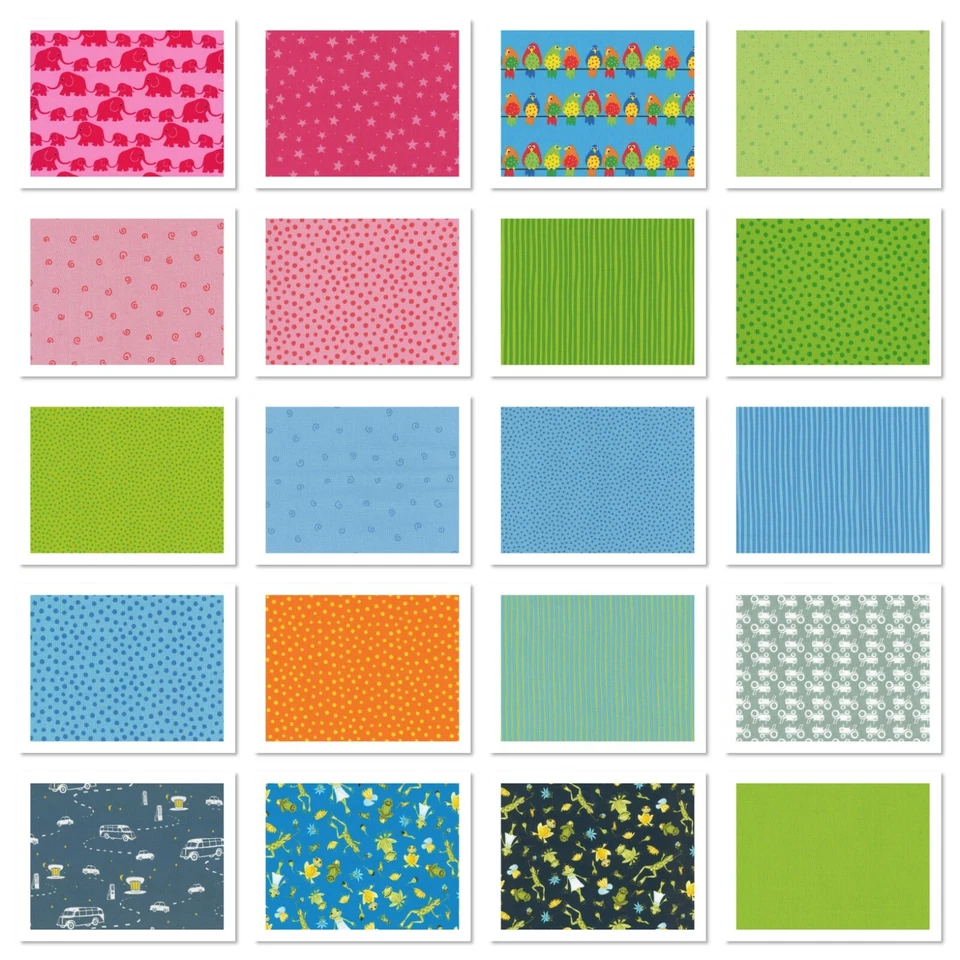 Westfalenstoffe Baumwollstoff Junge Linie Kinderstoff KBA BIO 25cmx150cm