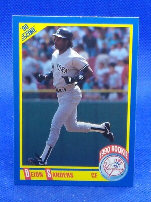MLB ヤンキースレジェンド　カード 1990 Score Deion Sanders #586 Baseball Card New York Yankees