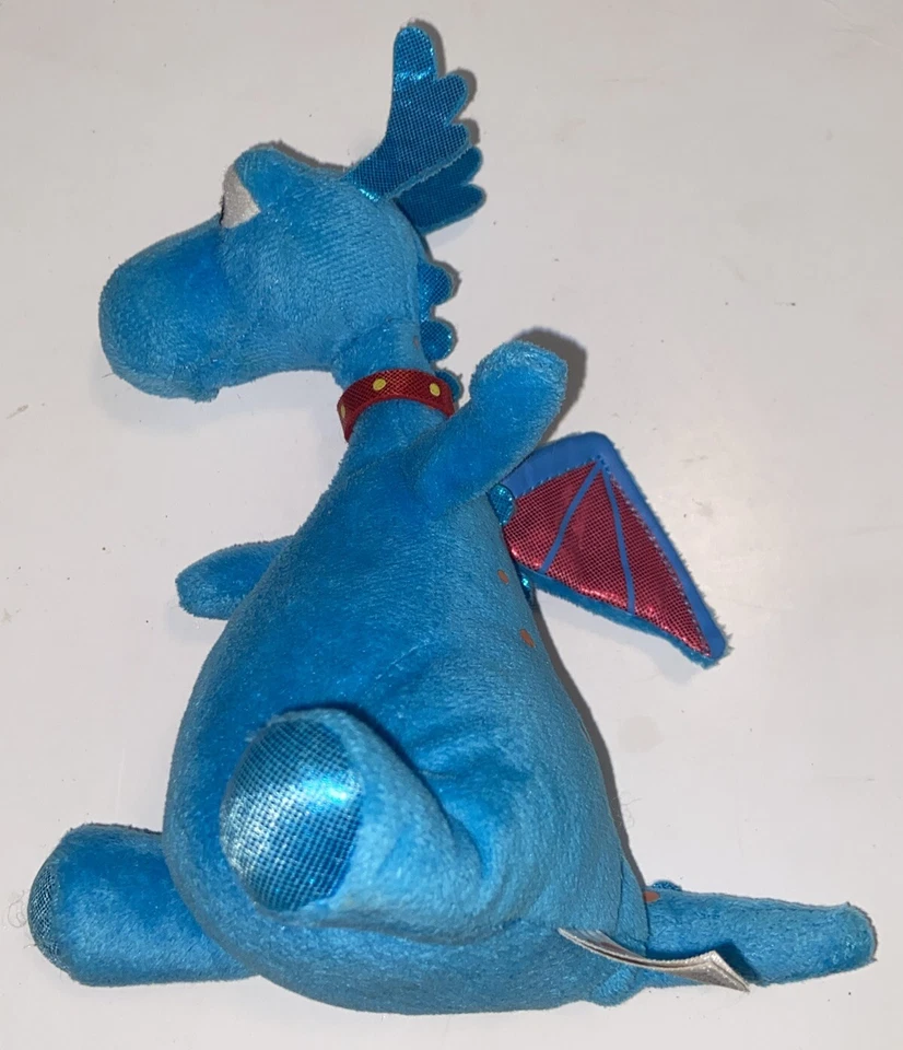 Doc McStuffins Stuffy Plush Blue Dragon Disney Junior Stuffed Animal Toy 7” TY - Image 2 of 4