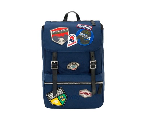 Talbots Navy Quilted Nylon Backpack | eBay display picture 2
